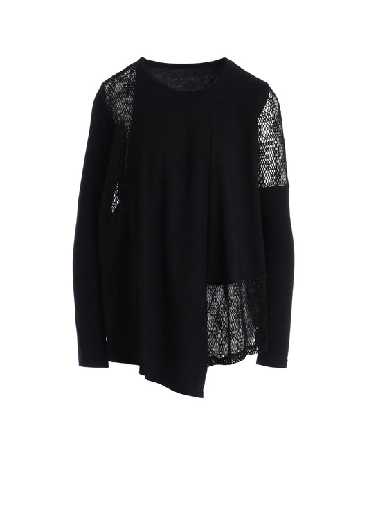 LACE COMBINATION LONG SLEEVE TEE