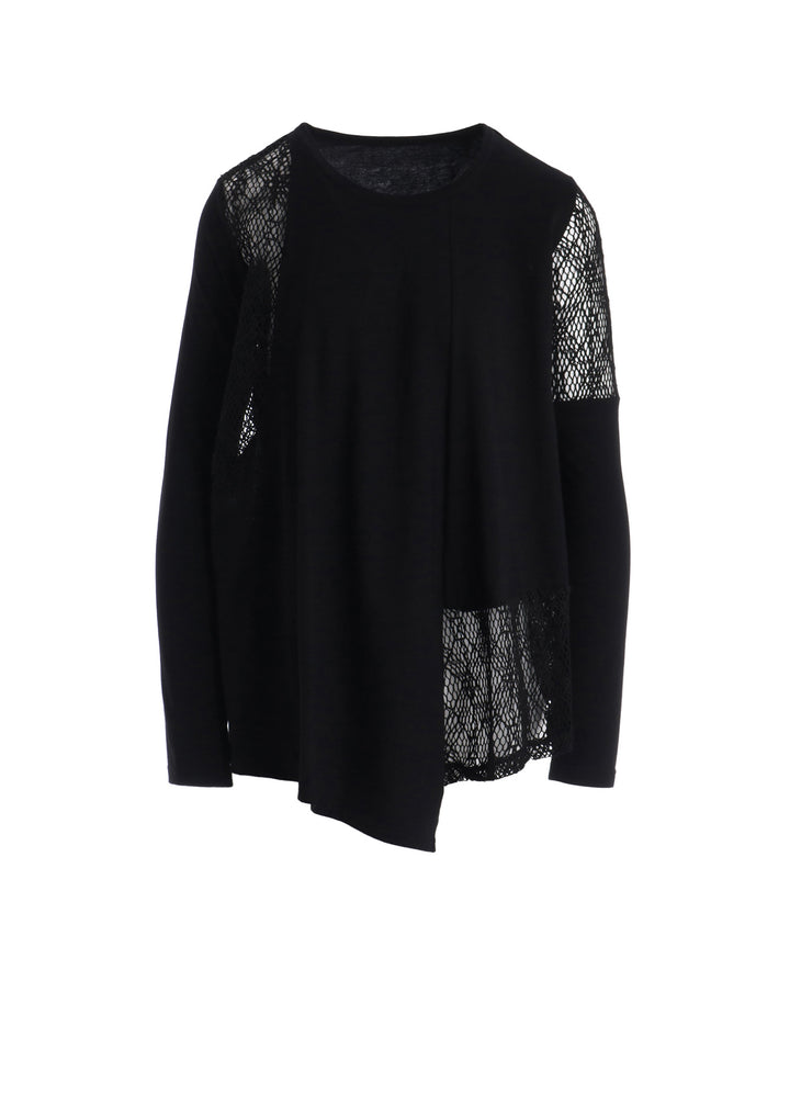 LACE COMBINATION LONG SLEEVE TEE