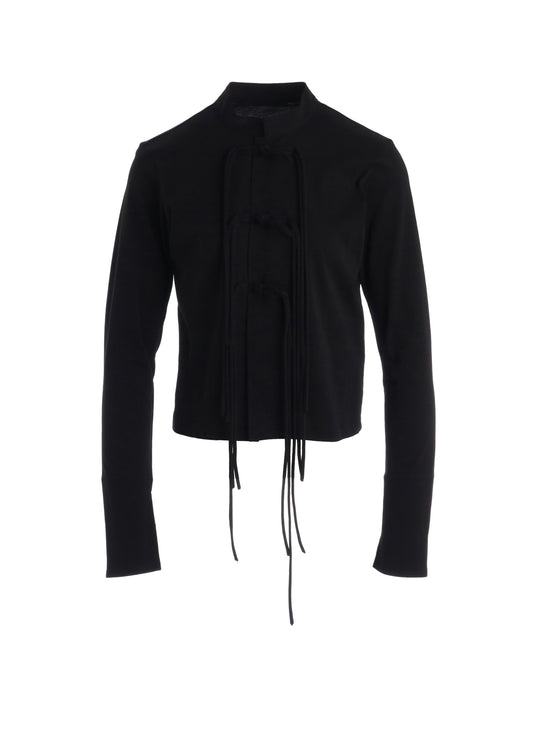 COTTON JERSEY SHAKA BUTTON CARDIGAN