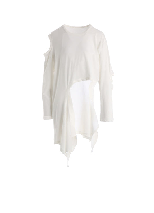 HARD-TWISTED JERSEY HOLLOW LONG SLEEVE TEE