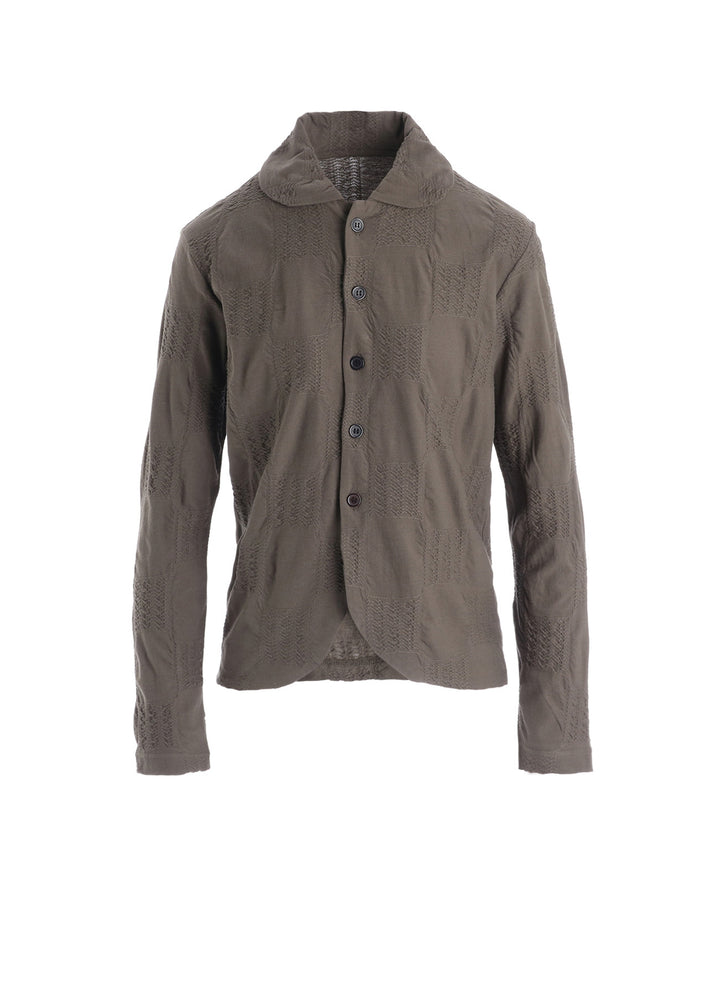 BLOCK TUCK JQ 5-BUTTON CARDIGAN