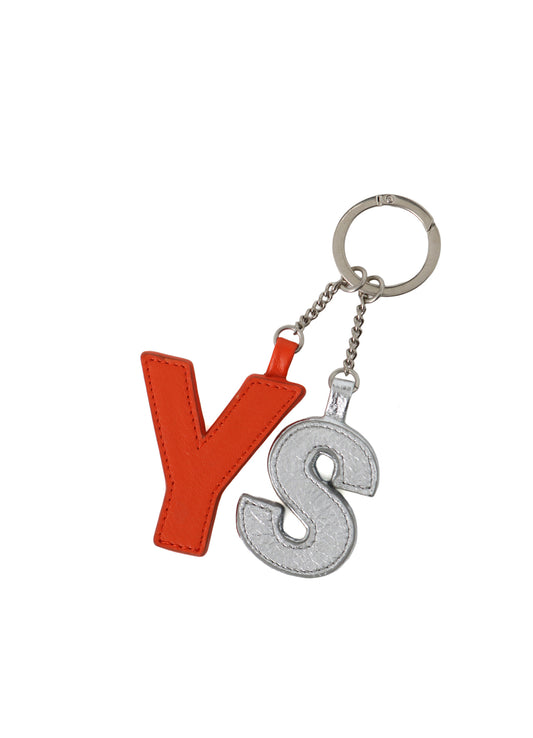 Y'S BLOCK LEATHER BAG CHARM