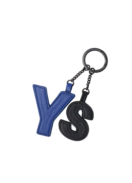 Y'S BLOCK LEATHER BAG CHARM