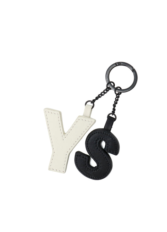 Y'S BLOCK LEATHER BAG CHARM