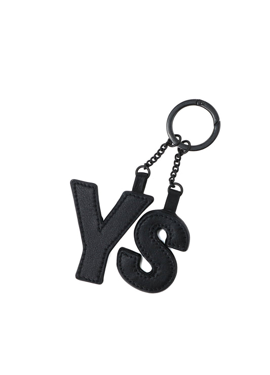 Y'S BLOCK LEATHER BAG CHARM