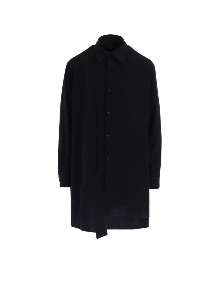 TA/PE CREPE DE CHINE ASYMMETRIC BLOUSE