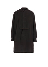 W/NY HERRINGBONE FRONT CLOTH BLOUSE