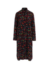 FLOWER PRINT LONG SHIRT