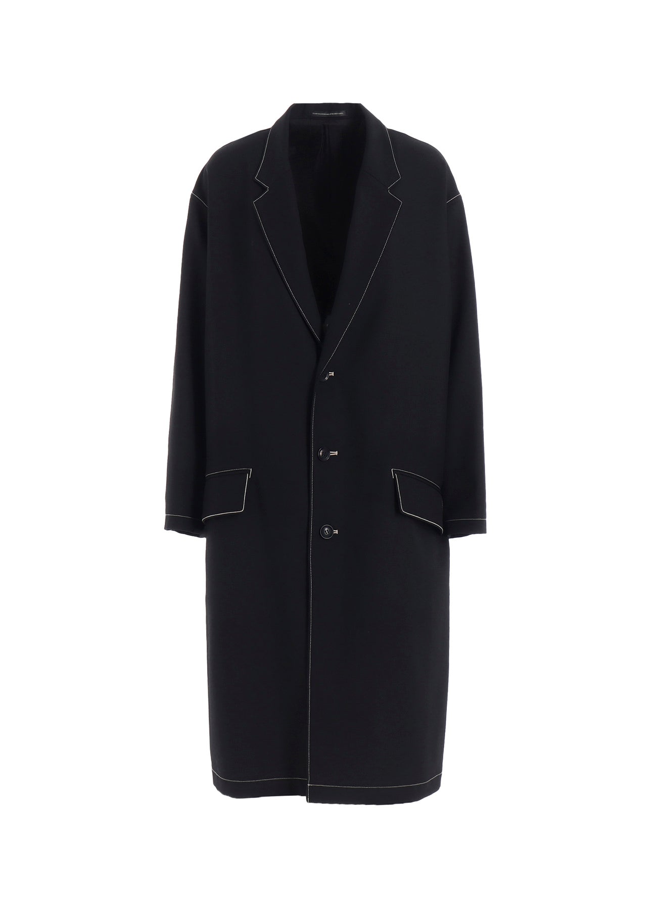 yohjiyamamoto long coat 早い者勝ち Yohji Yamamoto POUR HOMME Lapel Detachable Jacket （Black