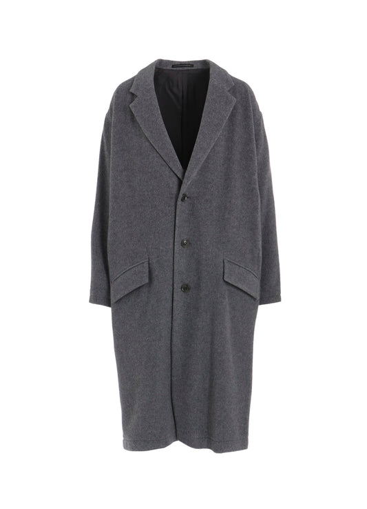 WOOL MOSSER 3-BUTTON TAILORED COAT