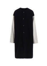 CABLE JQ KNIT COLLERLESS COAT