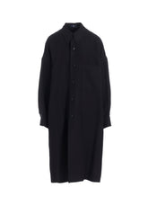 VISCOSE TWEED STRIPE LONG COAT