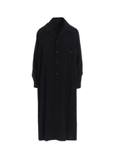 TA/PE CREPE DE CHINE OPEN COLLAR DRESS