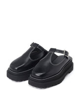 COW LEATHER MARY JANE SANDALS