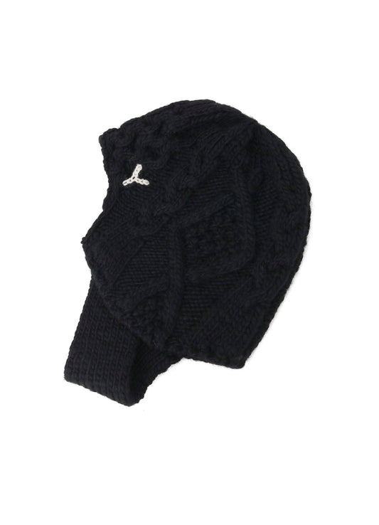 SLUB WOOL BEANIE W/ EAR FLAP