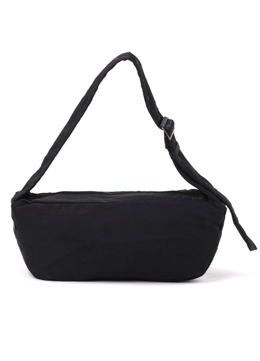 NYLON WASHER TWILL BOX SHOULDER BAG