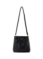 COW LEATHER METAL CLASP TOTE BAG