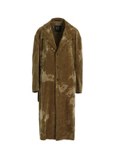 DISCHARGE-PRINTED VELVET BIG JACKET