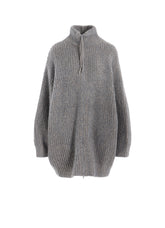 FLEECE RAISED ZIP-UP CARDIGAN