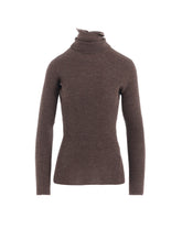 DOUBLE HIGH NECK RIB PULLOVER