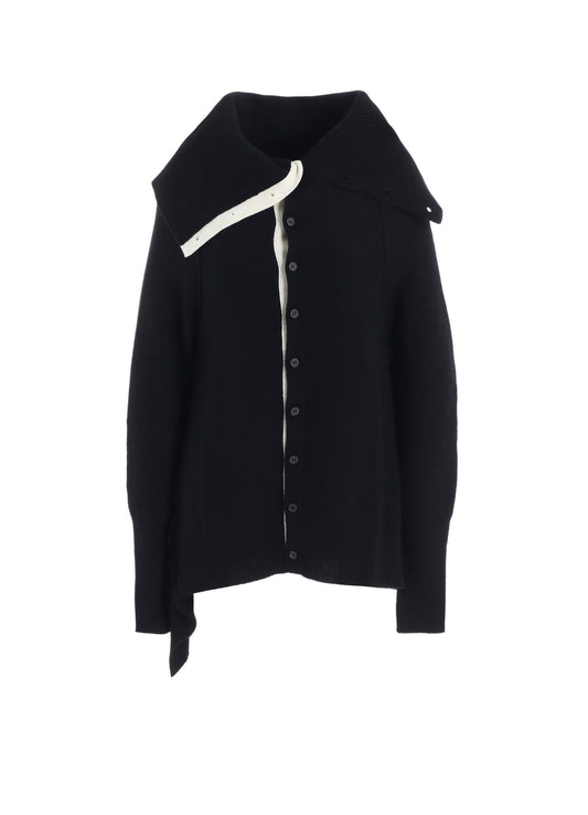 WOOL BREND DRAPED CARDIGAN