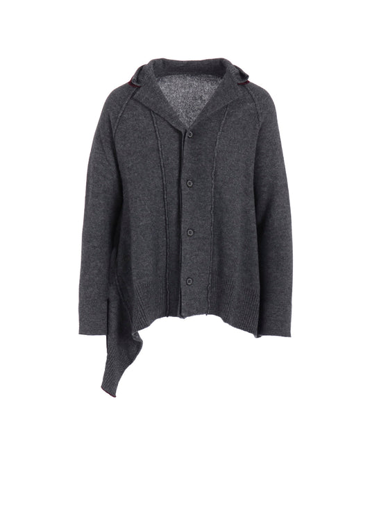 WOOL BREND DRAPED JACKET