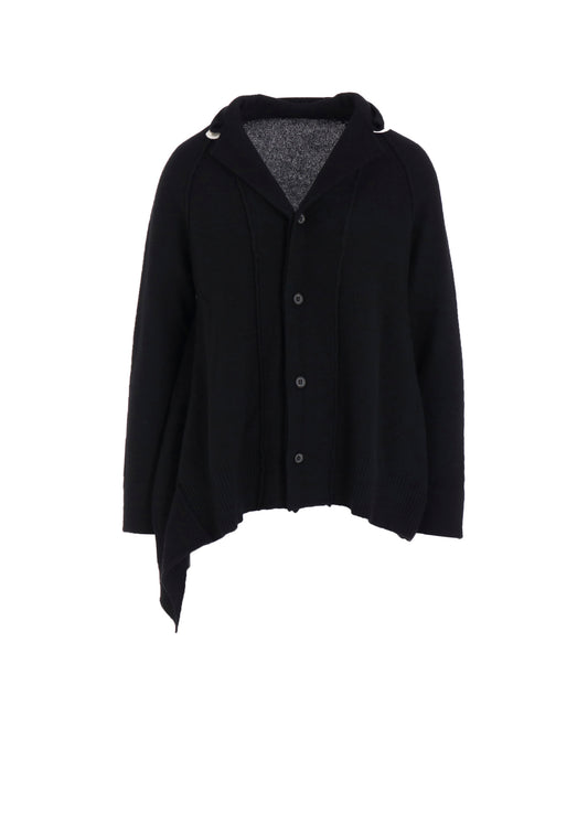 WOOL BREND DRAPED JACKET