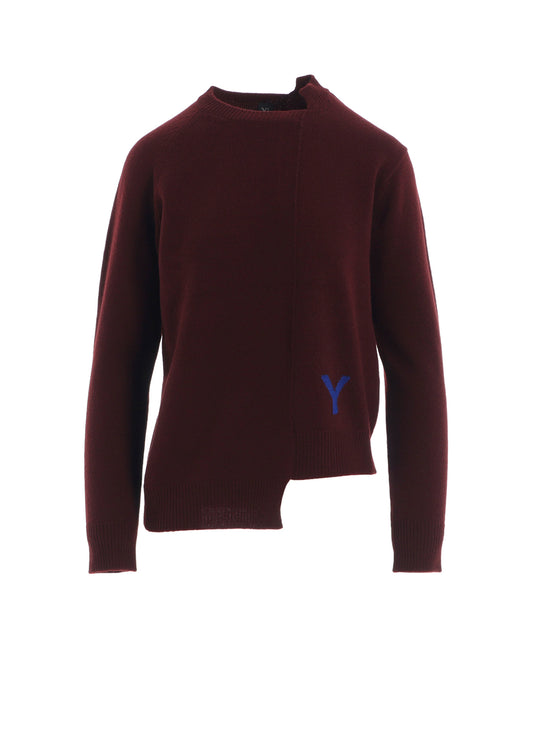 INTARSIA ASYMMETERIC PULLOVER