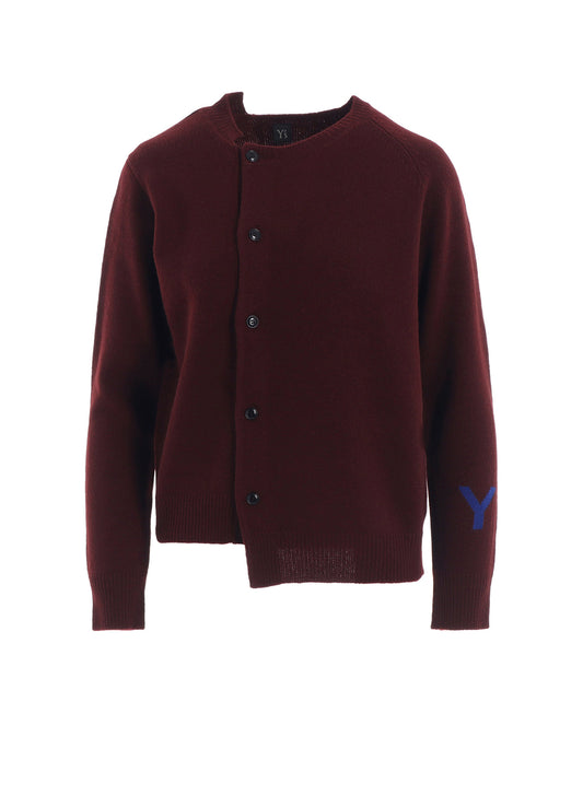 INTARSIA ASYMMETERIC CARDIGAN