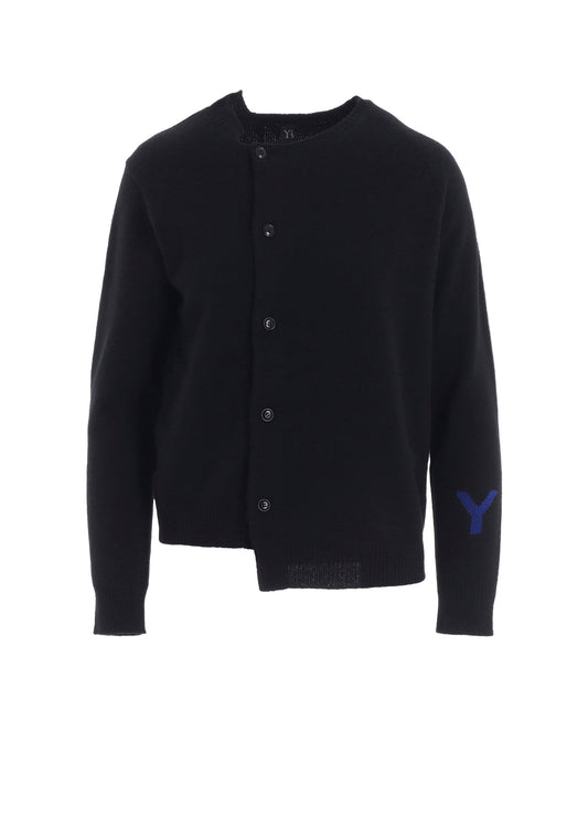 INTARSIA ASYMMETERIC CARDIGAN