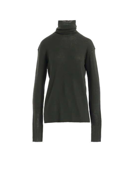 RIB HIGH NECK KNIT