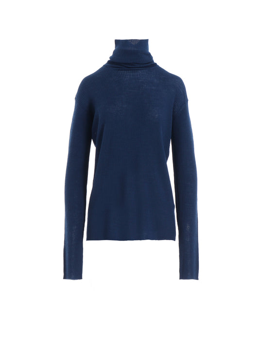 RIB HIGH NECK KNIT