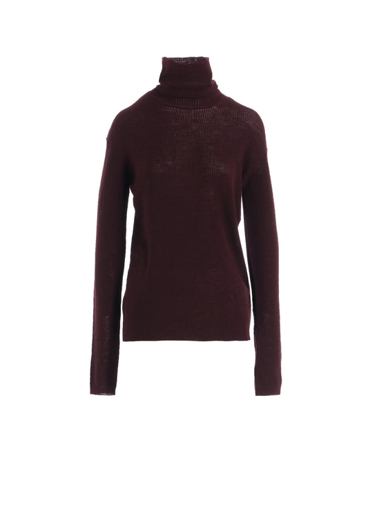 RIB HIGH NECK KNIT
