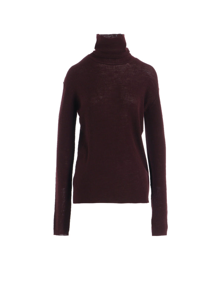 RIB HIGH NECK KNIT