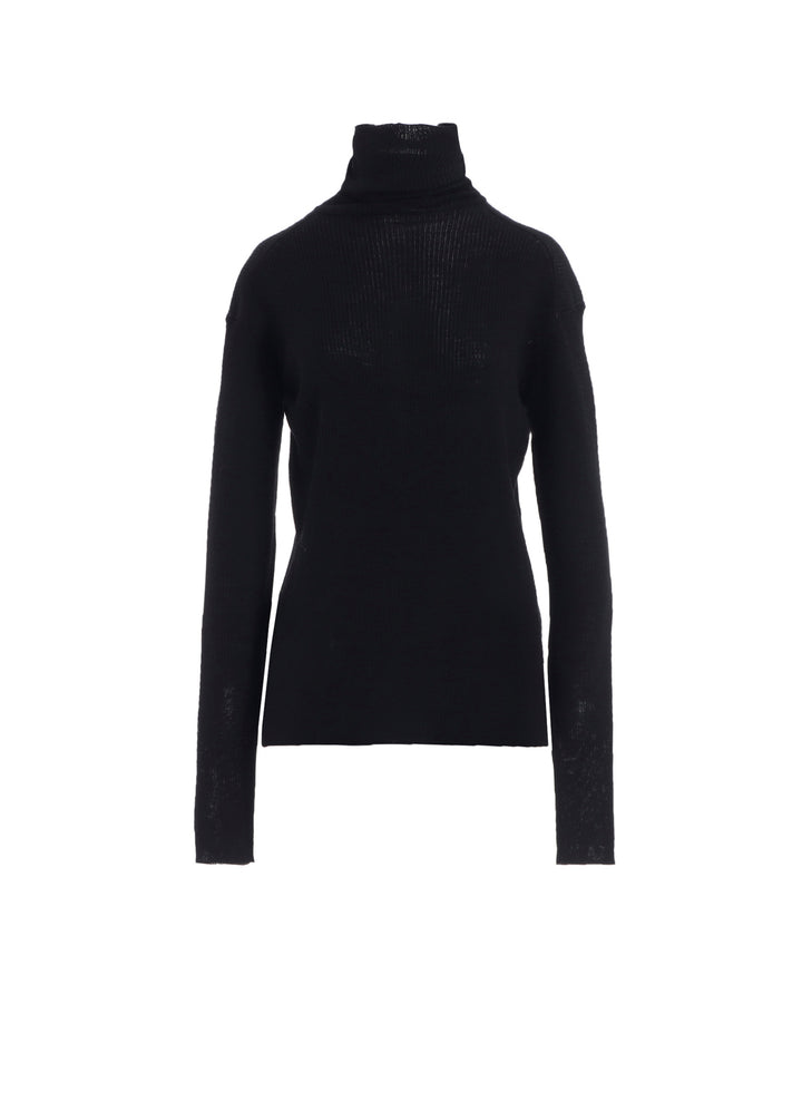 RIB HIGH NECK KNIT