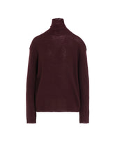 RIB OVERSIZED HIGH NECK KNIT