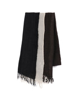 THREE-LAYERED WOOL SCARF
