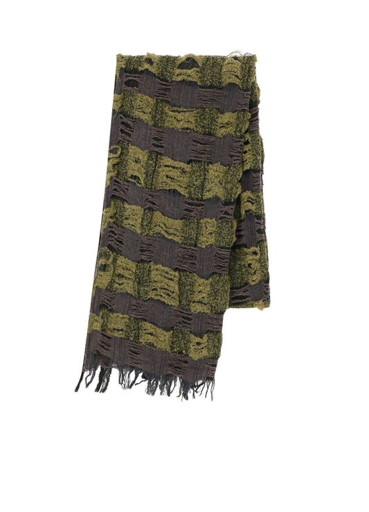 PLAID BOUCLE SCARF