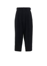 BIG HERRINGBONE DOUBLE TUCK WIDE PANTS