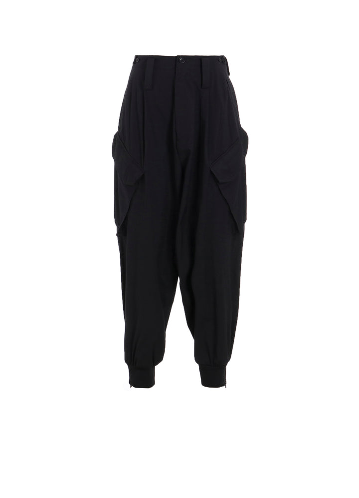WOOL BREND TWILL RIB HEM PANTS