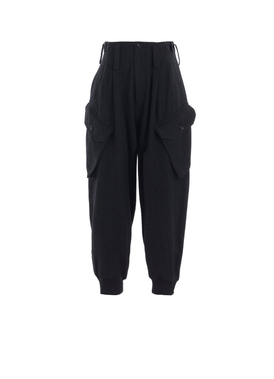 W/NY HERRINGBONE RIB HEM PANTS