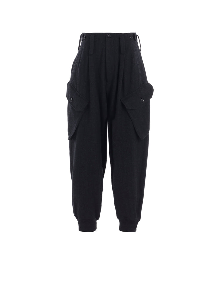 W/NY HERRINGBONE RIB HEM PANTS