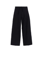 COTTON TWILL STRAIGHT STRING PANTS