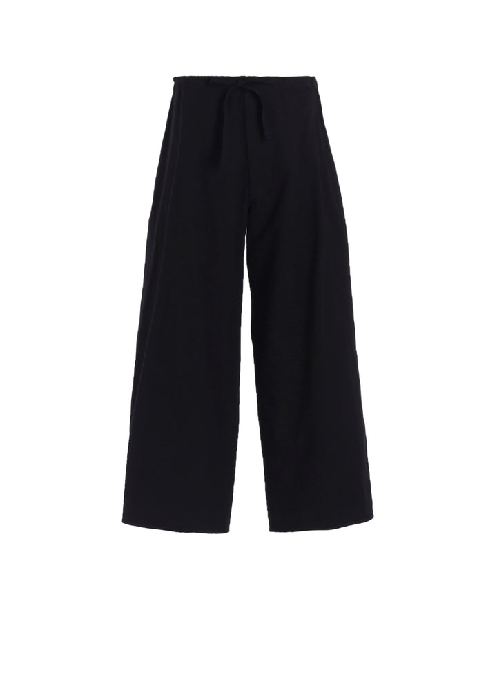 COTTON TWILL STRAIGHT STRING PANTS