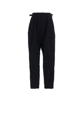 WOOL GABARDINE CARGO PANTS