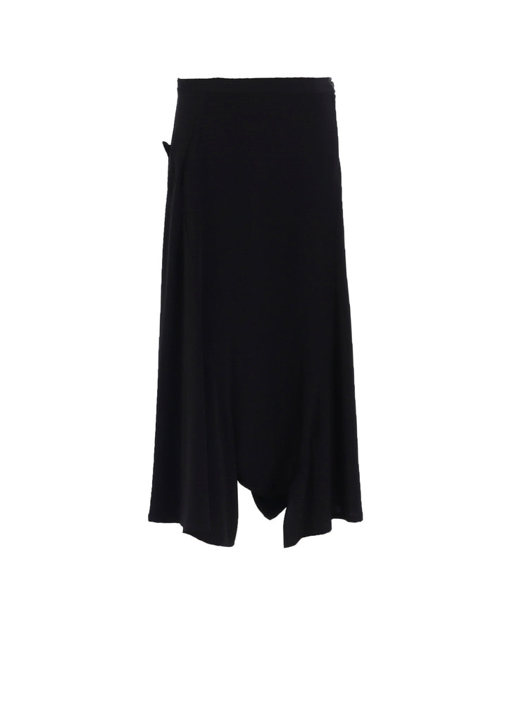 TA/PE CREPE DE CHINE ASYMMETRIC FLARE PANTS