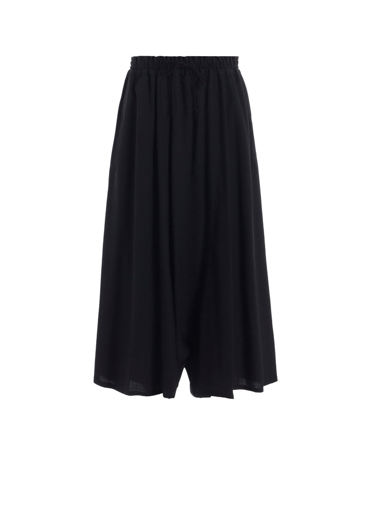 WOOL SERGE GATHER PANTS