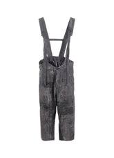 PATCH DESIGN PRINT FISH TAIL DRESS OVERALLS