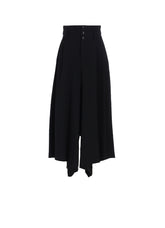 WOOL GABARDINE WIDE PANTS