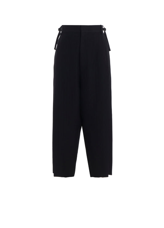 VISCOSE TWEED STRIPE SAROUEL PANTS